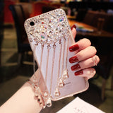 Tassel Rhinestone Phone Case