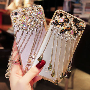 Tassel Rhinestone Phone Case