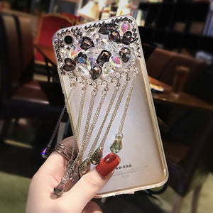 Tassel Rhinestone Phone Case