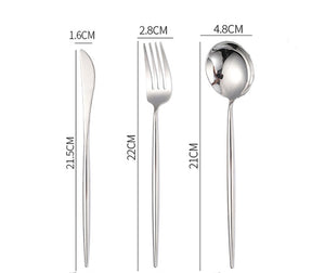 Stainless Steel Western Food Knife Spoon