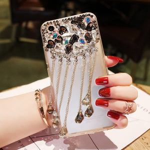 Tassel Rhinestone Phone Case