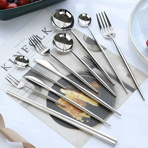 Stainless Steel Western Food Knife Spoon