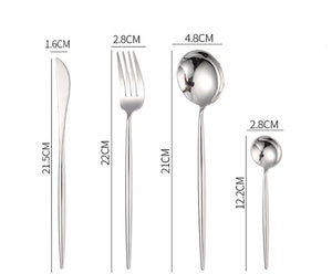 Stainless Steel Western Food Knife Spoon