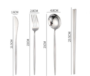 Stainless Steel Western Food Knife Spoon