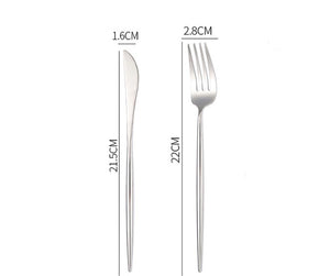 Stainless Steel Western Food Knife Spoon